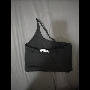 Zara one shoulder black tank top